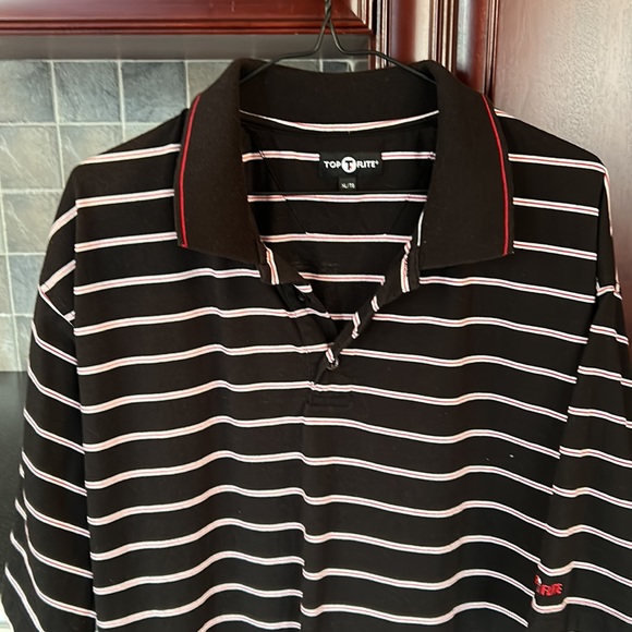 TOP FLITE polo striped t-shirt size extra large - Picture 3 of 8
